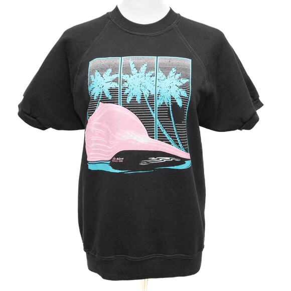 Vintage 1986 Russell Athletic Short Sleeve Crewneck Sweatshirt Size Medium - Picture 1 of 11